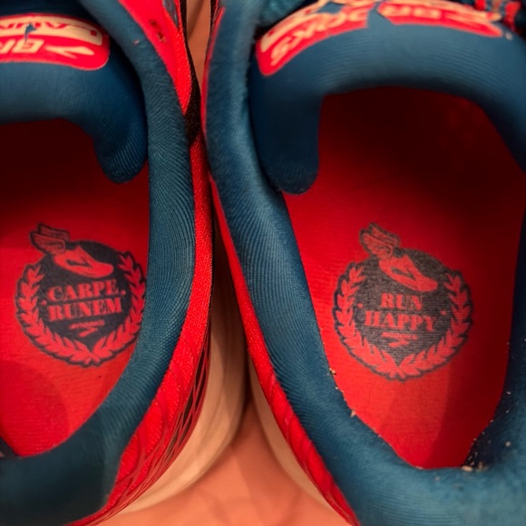 Red and Blue Athletic Shoes - Picture 6 of 7